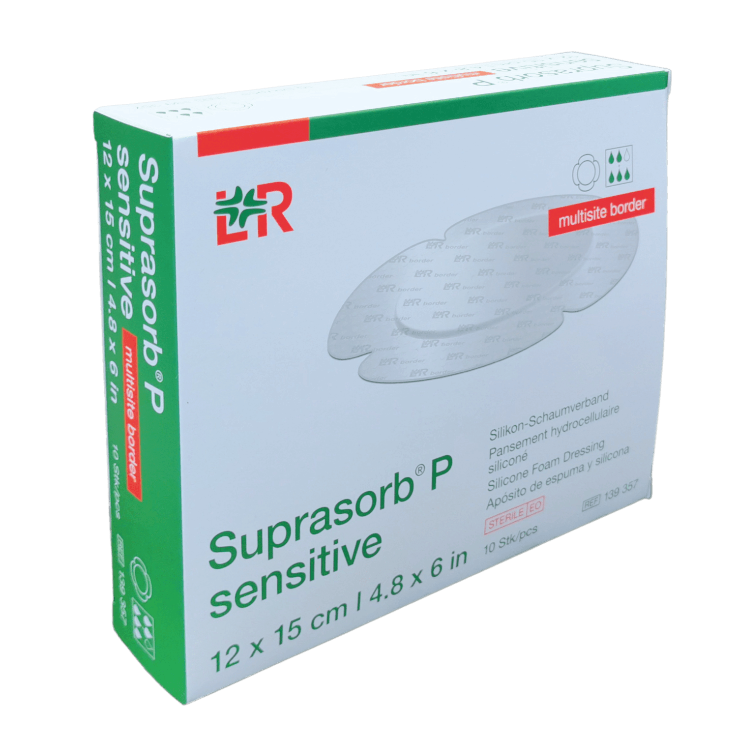 SUPRASORB P SENSITIVE Multisite (12x15cm) 1×10 ks