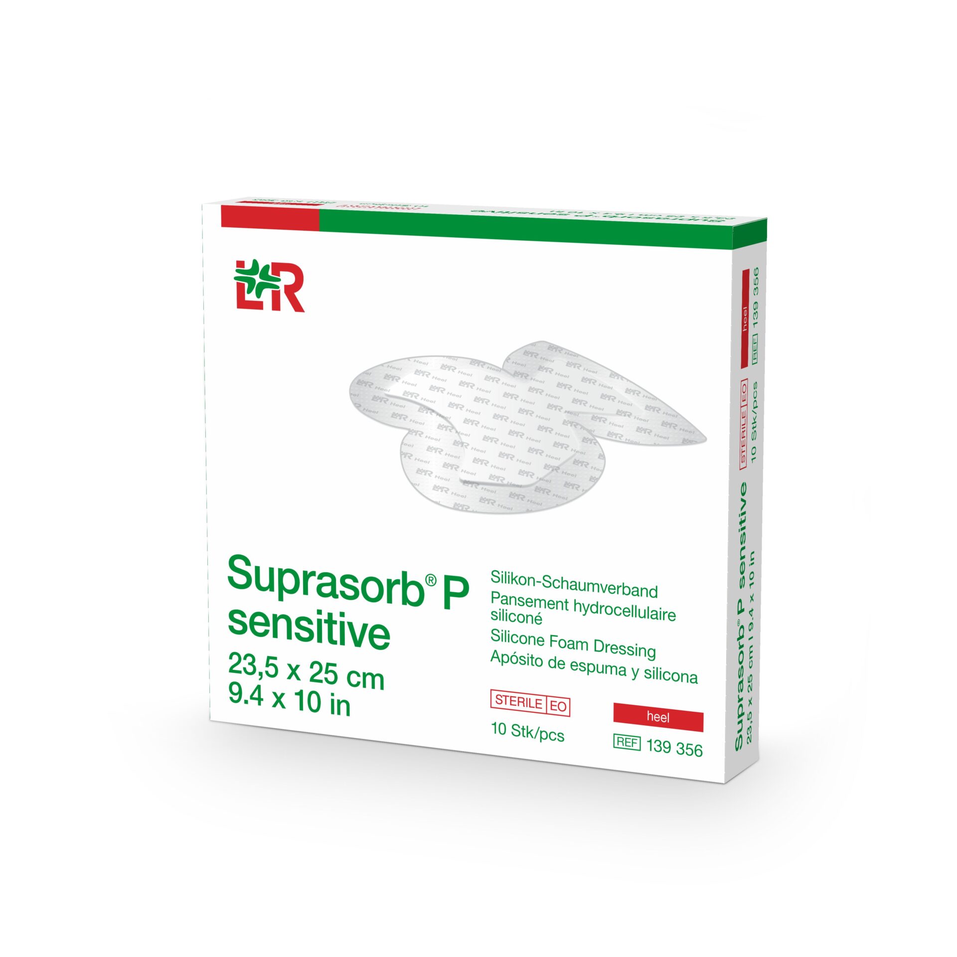 SUPRASORB P SENSITIVE Heel (23,5x25cm) 1×10 ks